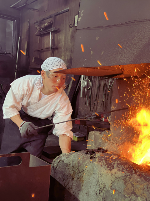 備前長船玉鋼包丁